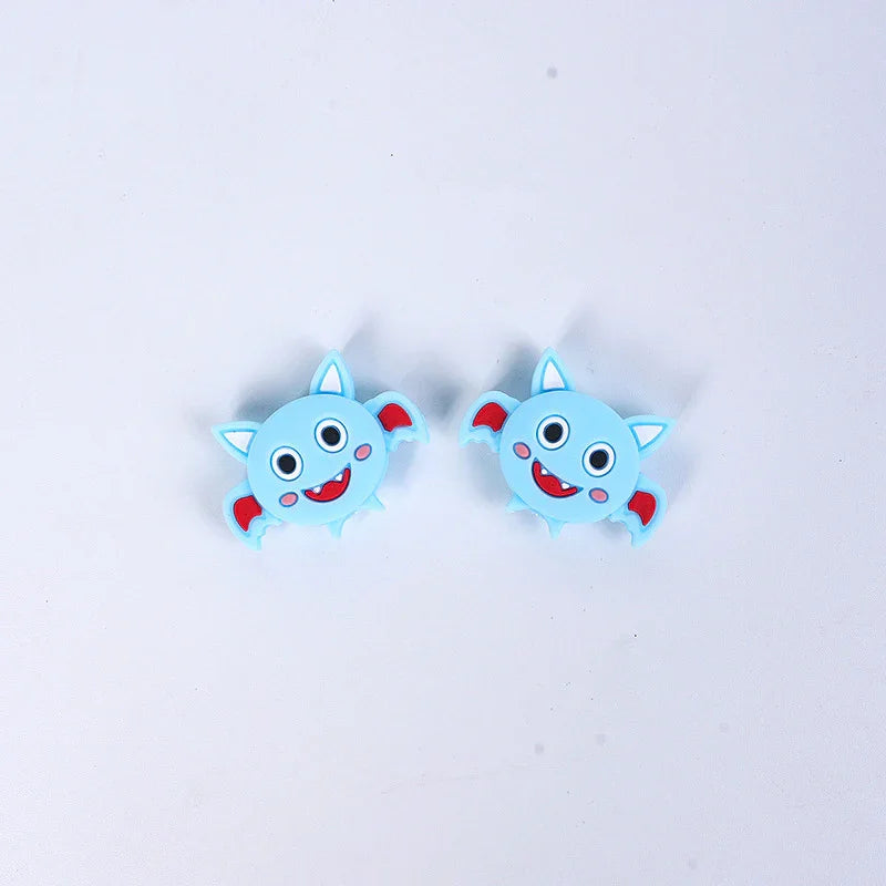 Halloween Pumpkin Silicone Beads Silicone-focal-beads