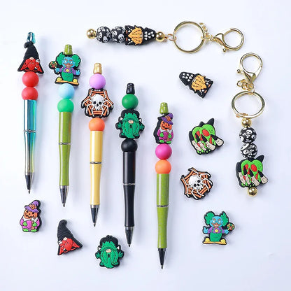 Halloween Silicone Beads DIY Beaded Pen Gnomes Focus Beads Silicone Beads