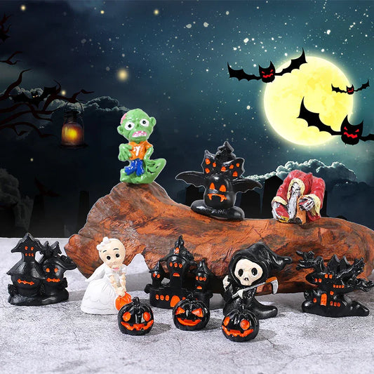 3D Halloween Ornaments Ghost Wizard House Pumpkin (no Hole)