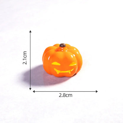 Horror Halloween Evil Pumpkin Small Castle Resin Ornaments (no Hole)