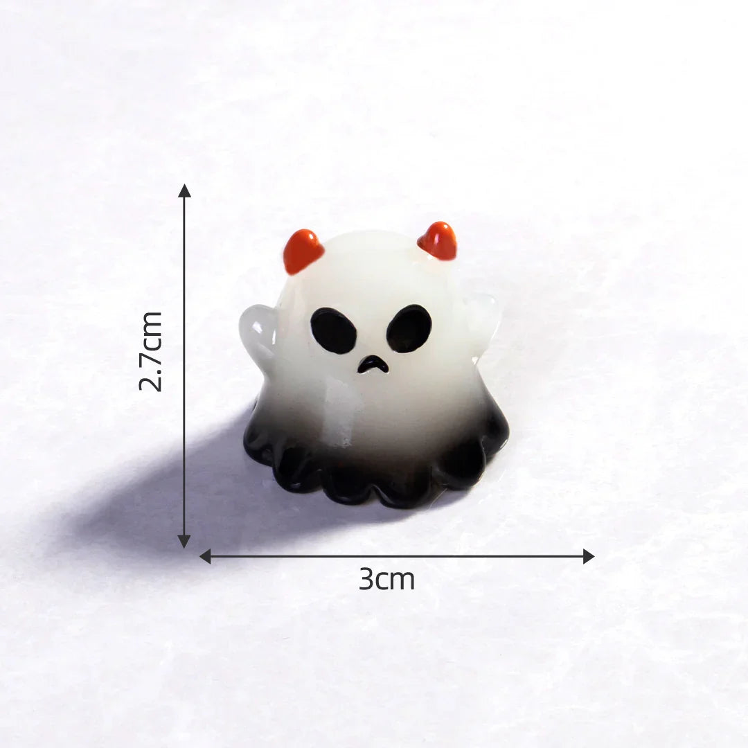 Horror Halloween Evil Pumpkin Small Castle Resin Ornaments (no Hole)