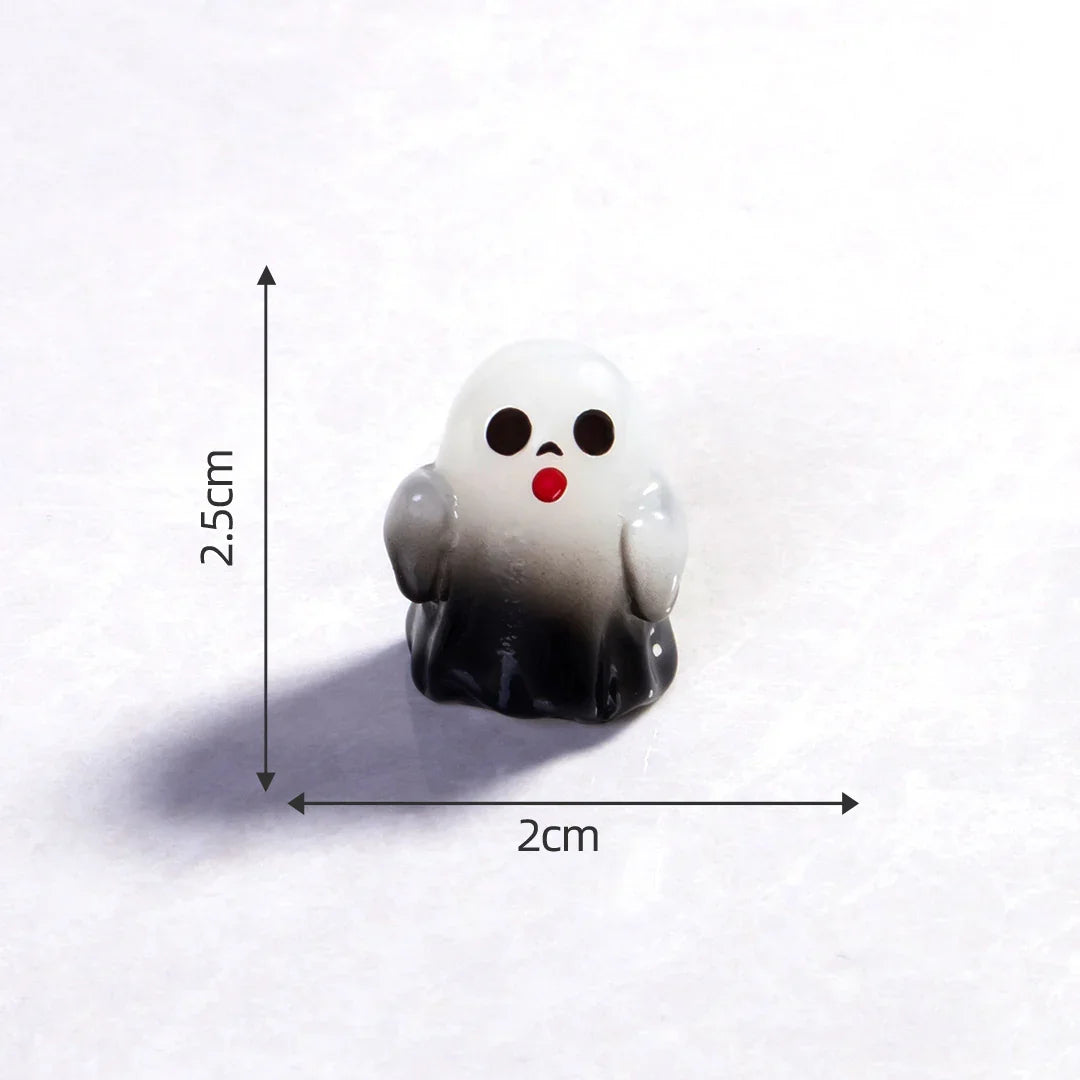 Horror Halloween Evil Pumpkin Small Castle Resin Ornaments (no Hole)