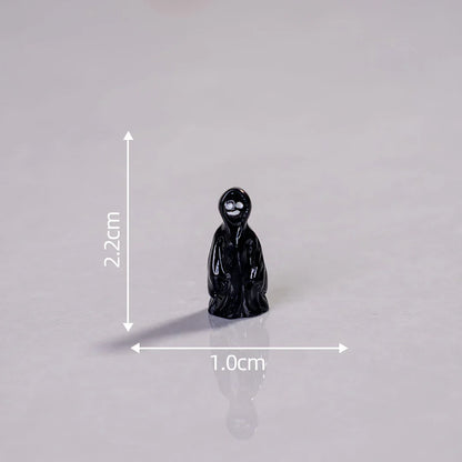 Halloween Decoration Ghost Demon Black Tombstone Diy Resin Accessories (no Hole)