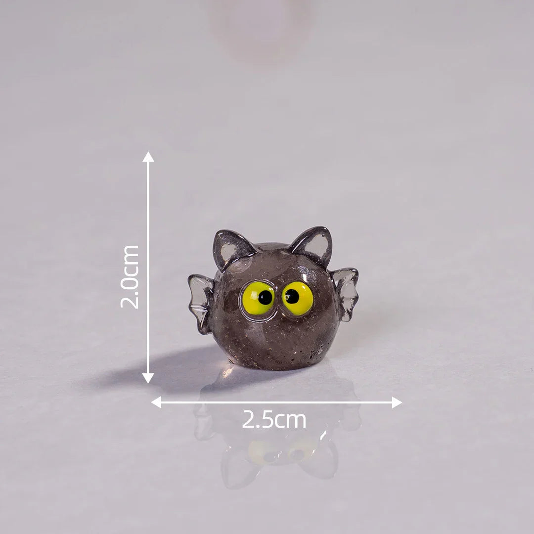 Halloween Decoration Ghost Demon Black Tombstone Diy Resin Accessories (no Hole)