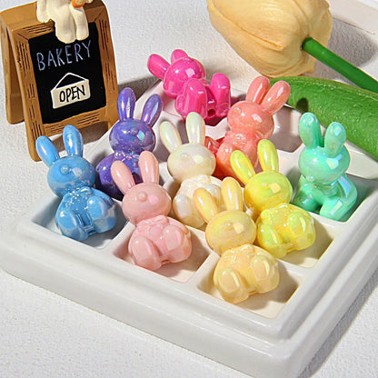 UV-plated Luminous Bunny Beads