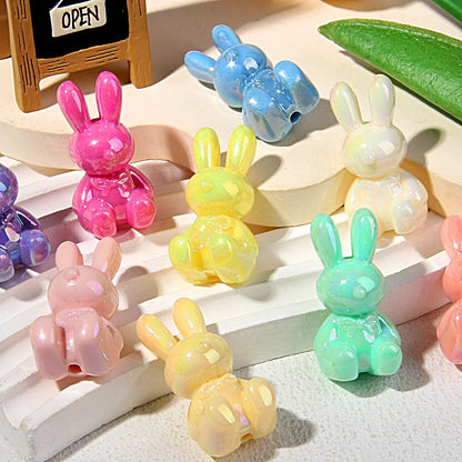 UV-plated Luminous Bunny Beads