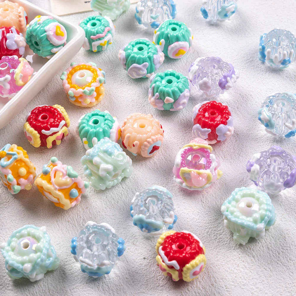 Acrylic Heavy Oil Beaded Hand-painted Beads Beads Oil Beads