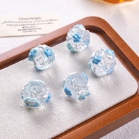 Bead blue cream small blue flower