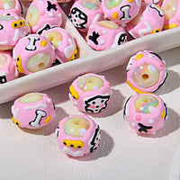 Pink Bead Dog Bones