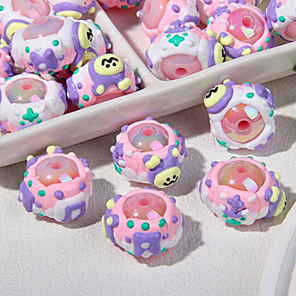Heavy Oil Hand-painted Beads Small Beaded Cartoon Acrylic Beads