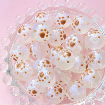 16MM Starry Sky Luminous Painted Beads Hand-painted Beads Beaded Diy Loose Beads