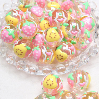 Heavy Oil Hand-painted Beads Beaded Diy Acrylic Beads