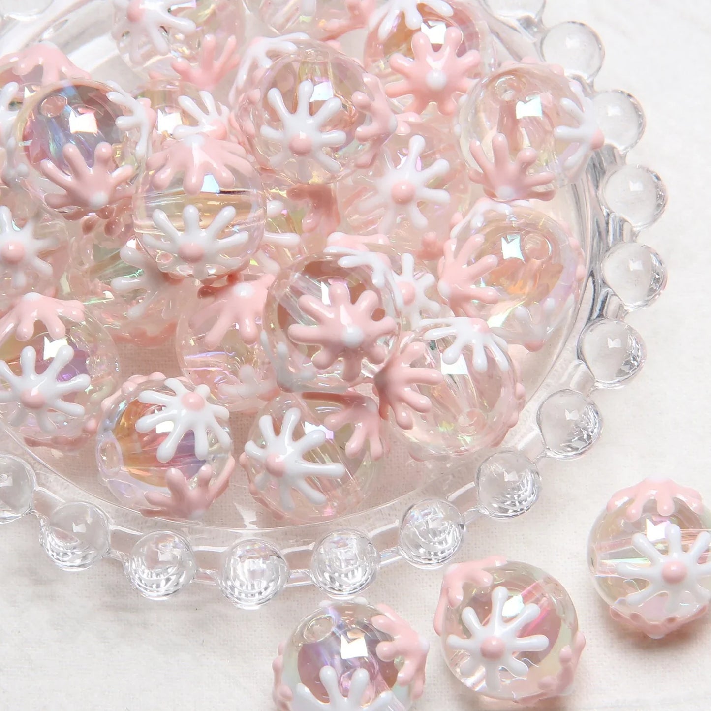 Heavy Oil Hand-painted Beads Beaded Diy Acrylic Beads