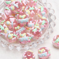Pink beads CUTE cherry