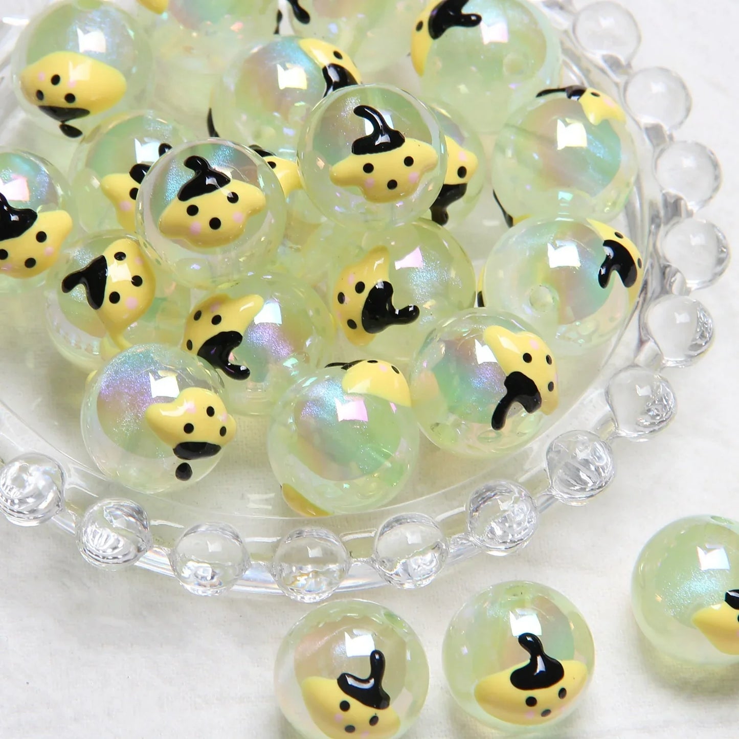 Heavy Oil Hand-painted Beads Beaded Diy Acrylic Beads