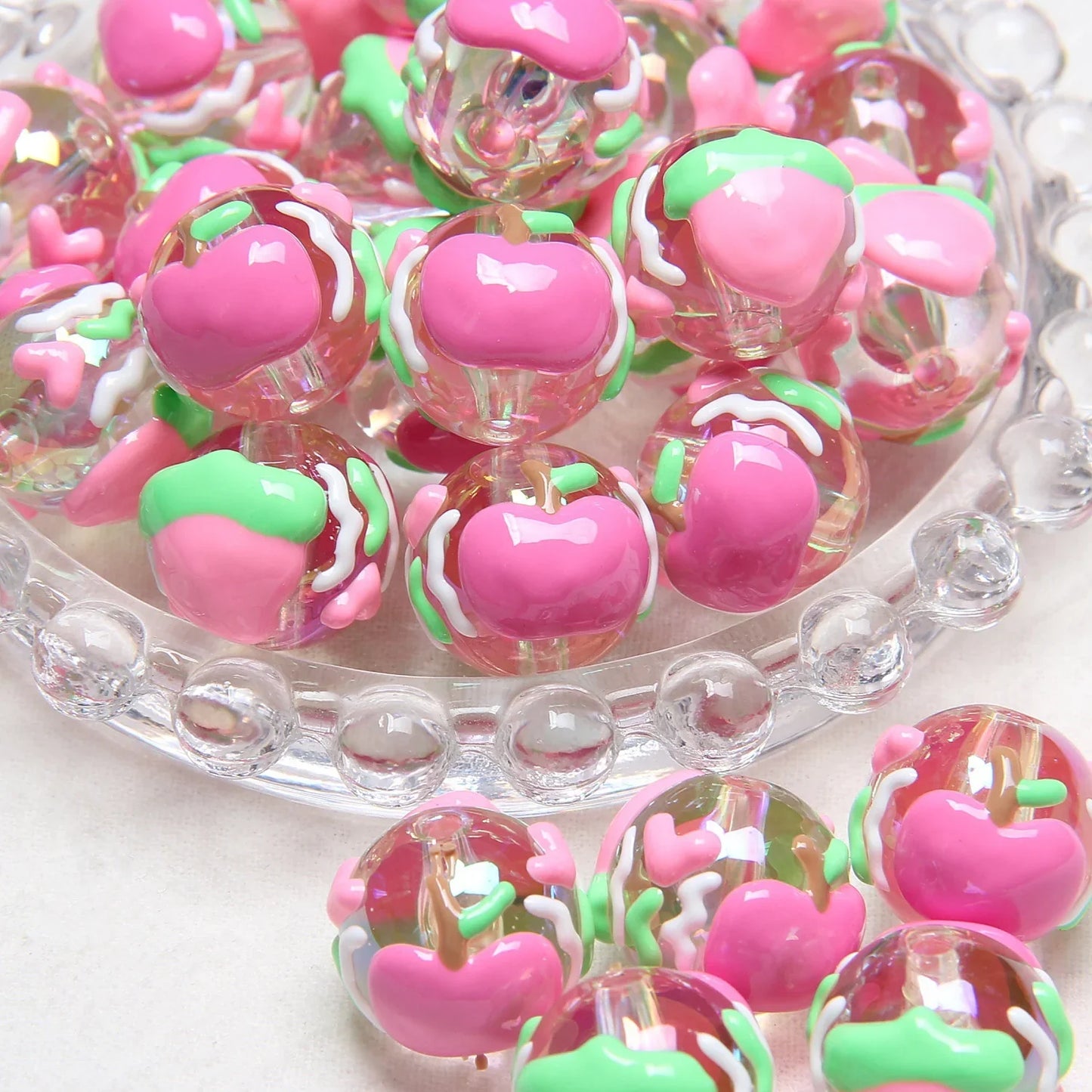 Heavy Oil Hand-painted Beads Beaded Diy Acrylic Beads