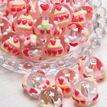 Heavy Oil Hand-painted Beads Beaded Diy Acrylic Beads