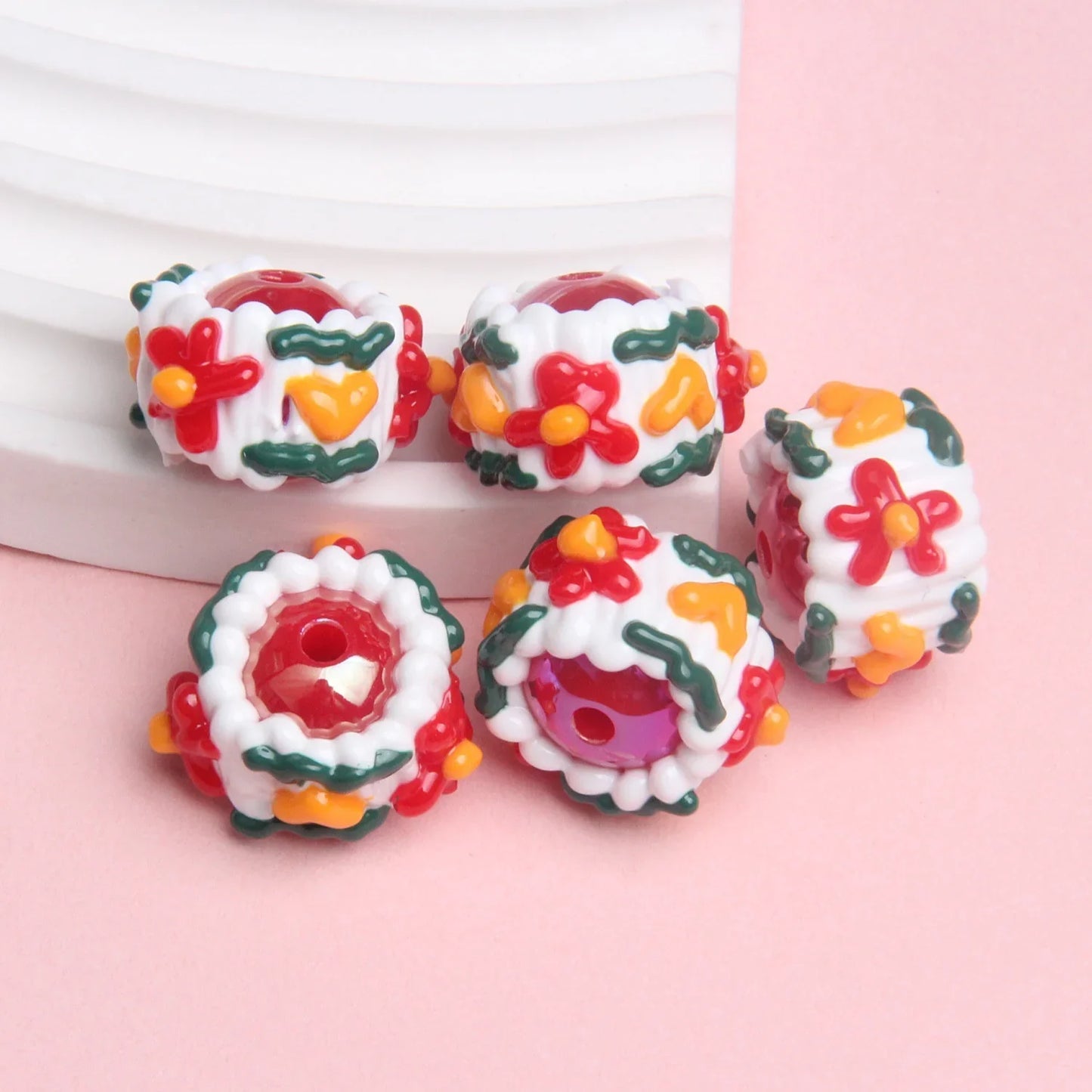 Heavy Oil Hand-painted Beads, Loose Beads, Beaded Beads, Hand-made Loose Beads