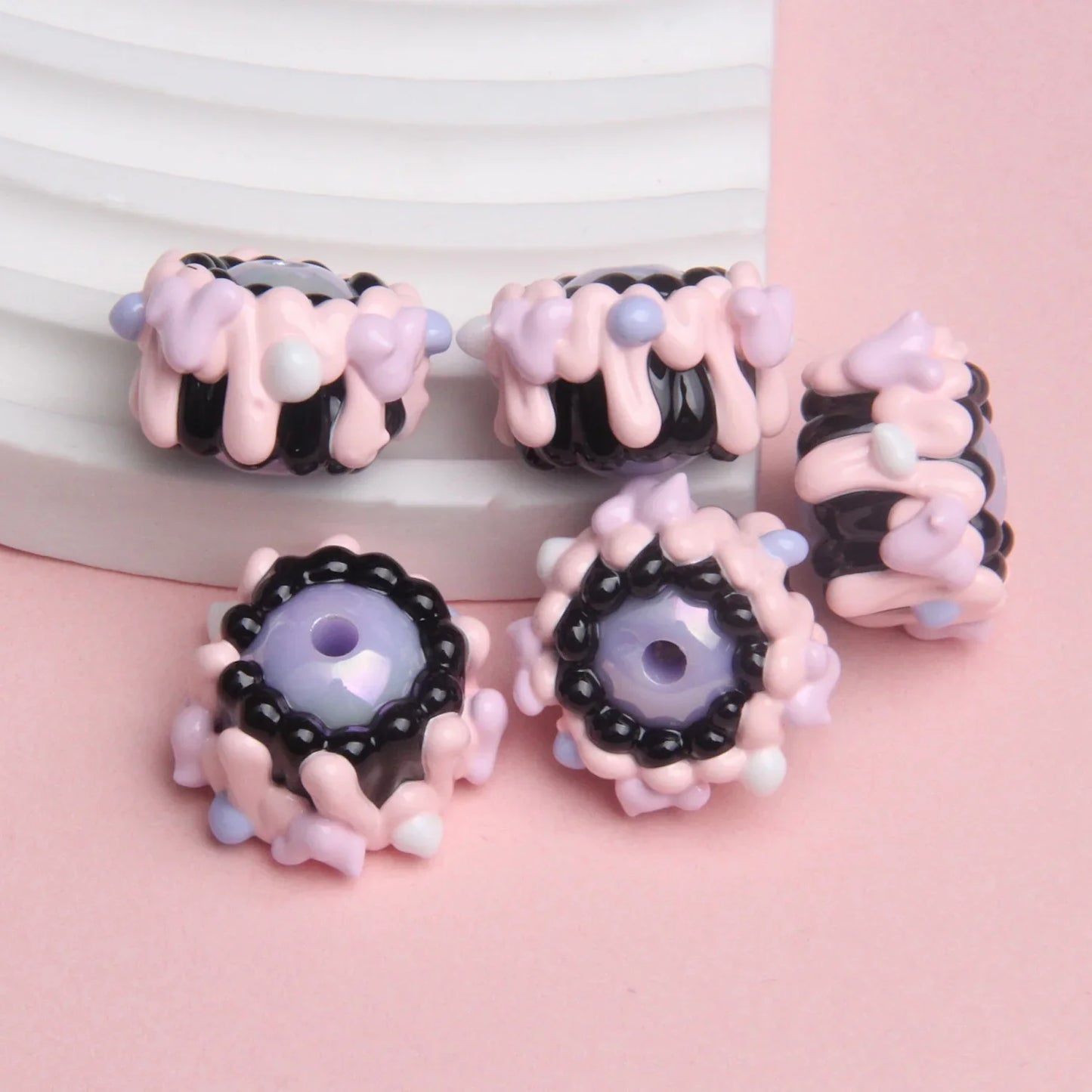 Heavy Oil Hand-painted Beads, Loose Beads, Beaded Beads, Hand-made Loose Beads