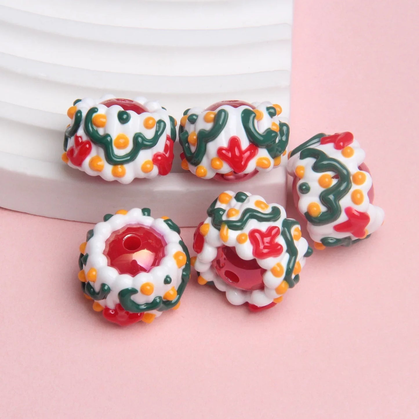 Heavy Oil Hand-painted Beads, Loose Beads, Beaded Beads, Hand-made Loose Beads