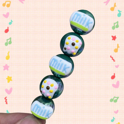16mm Healing Line Hand Painted Beads Beaded Bracelet Material Loose Beads Beads DIY Accessories