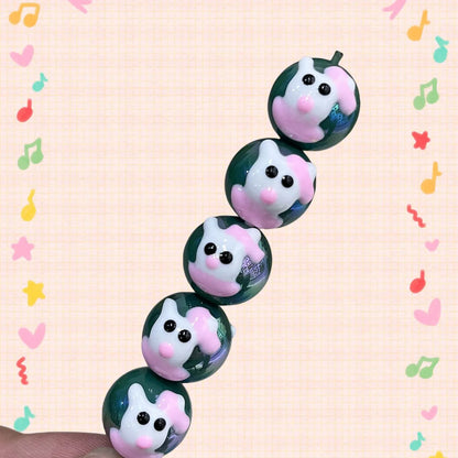 16mm Healing Line Hand Painted Beads Beaded Bracelet Material Loose Beads Beads DIY Accessories