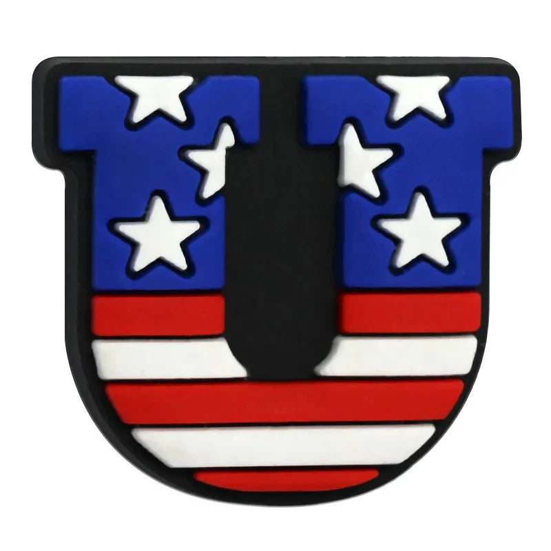 July 4th Independence Day Focus Beads | Silicone Focal Bead for DIY Keychain & Pen Wrap