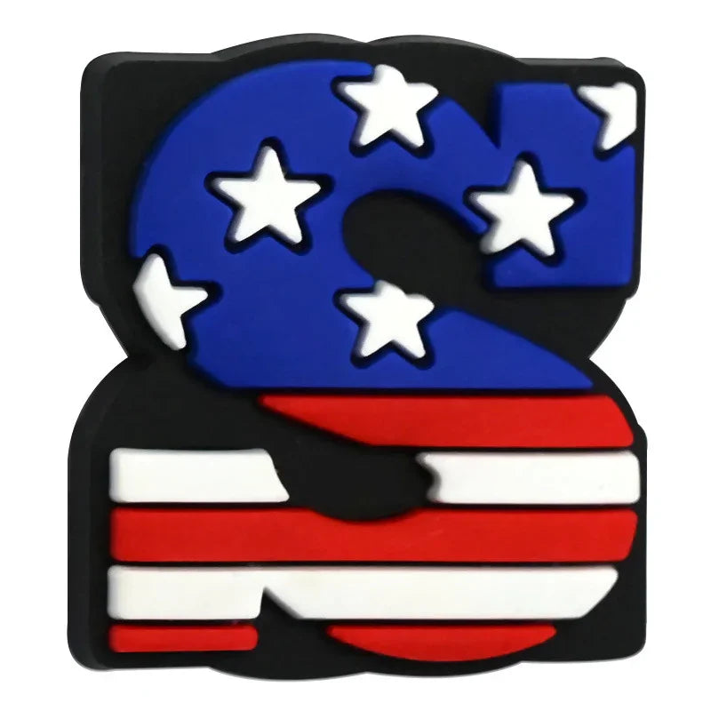 July 4th Independence Day Focus Beads | Silicone Focal Bead for DIY Keychain & Pen Wrap