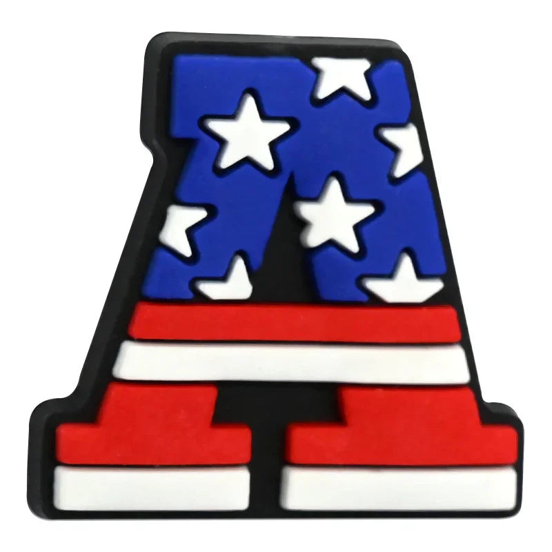 July 4th Independence Day Focus Beads | Silicone Focal Bead for DIY Keychain & Pen Wrap