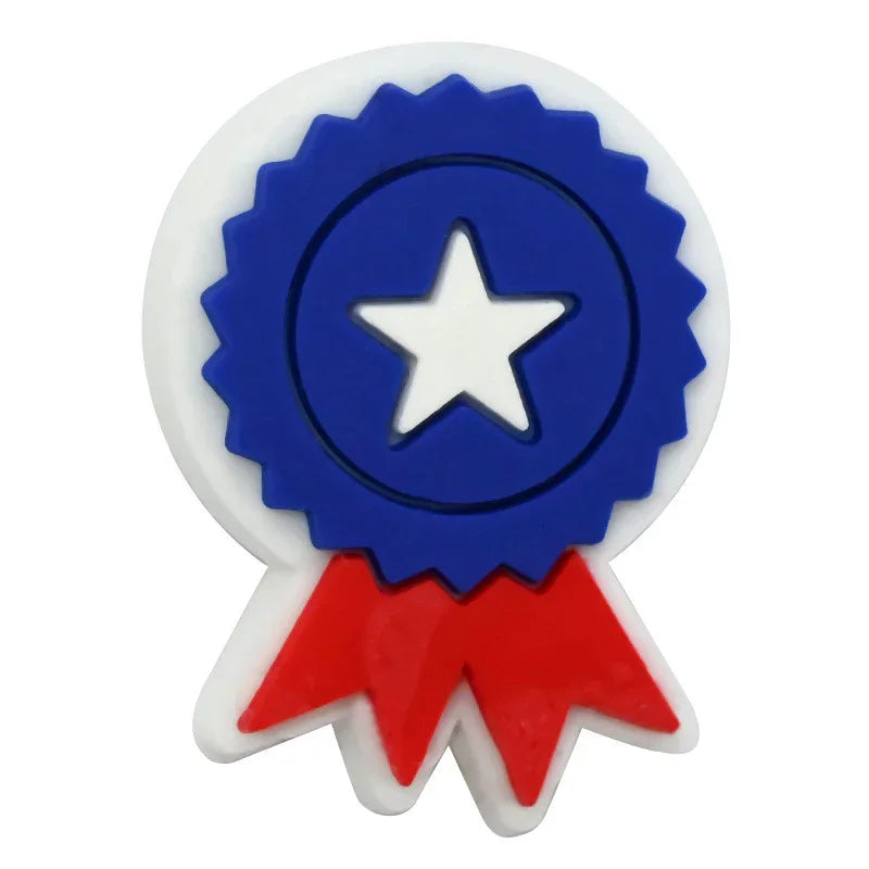 July 4th Independence Day Focus Beads | Silicone Focal Bead for DIY Keychain & Pen Wrap