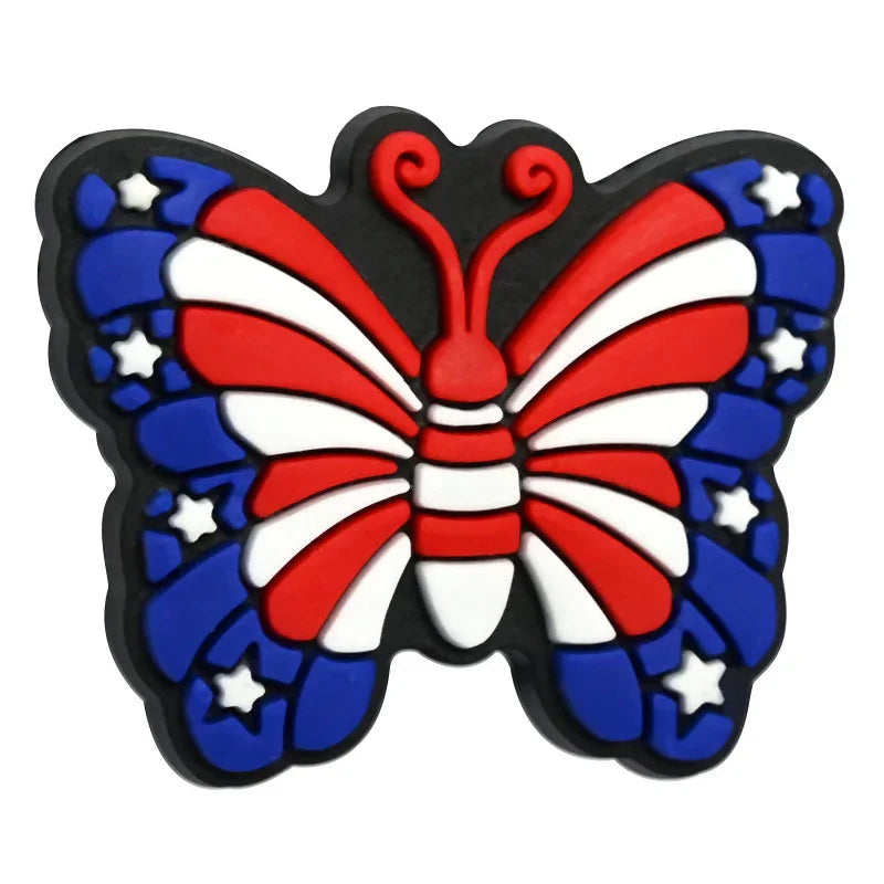 July 4th Independence Day Focus Beads | Silicone Focal Bead for DIY Keychain & Pen Wrap