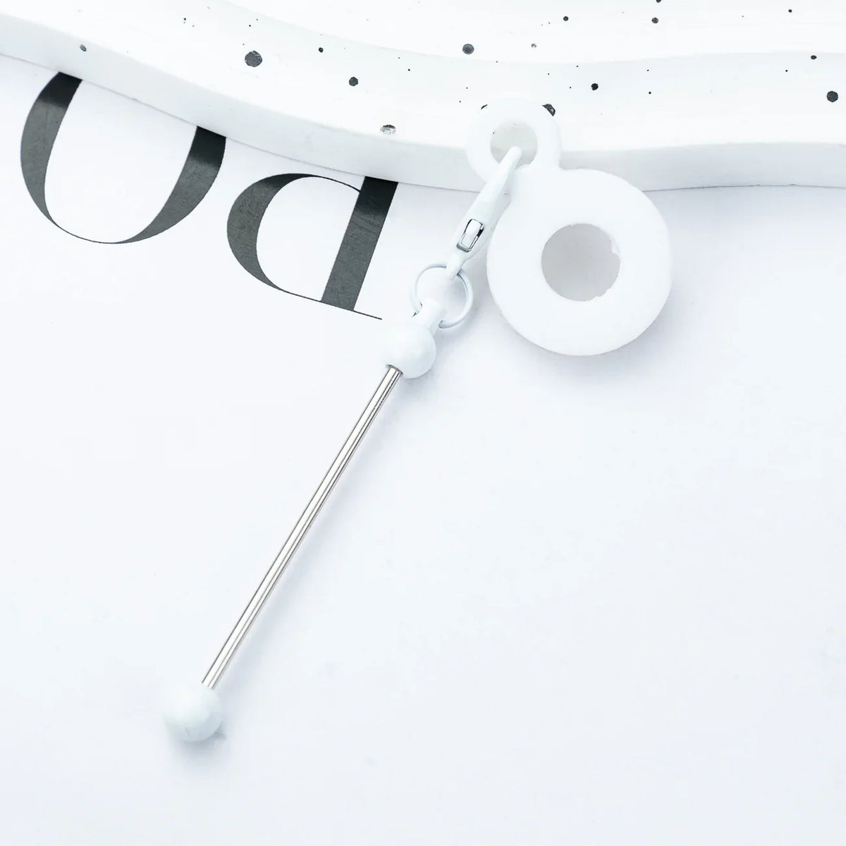 DIY Beaded Silicone Straw Hanging Decoration Suitable for 8mm-10mm Water Cup Straw | DIY Beadable Pen Craft Gift Idea