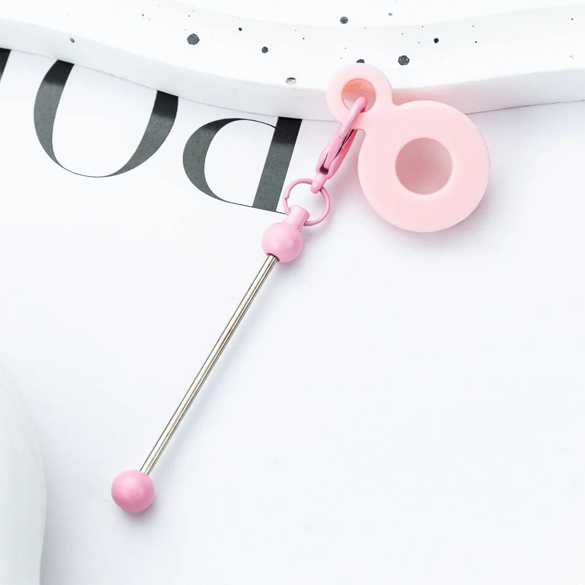 DIY Beaded Silicone Straw Hanging Decoration Suitable for 8mm-10mm Water Cup Straw | DIY Beadable Pen Craft Gift Idea