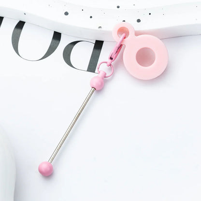 DIY Beaded Silicone Straw Hanging Decoration Suitable for 8mm-10mm Water Cup Straw Silicone Decoration