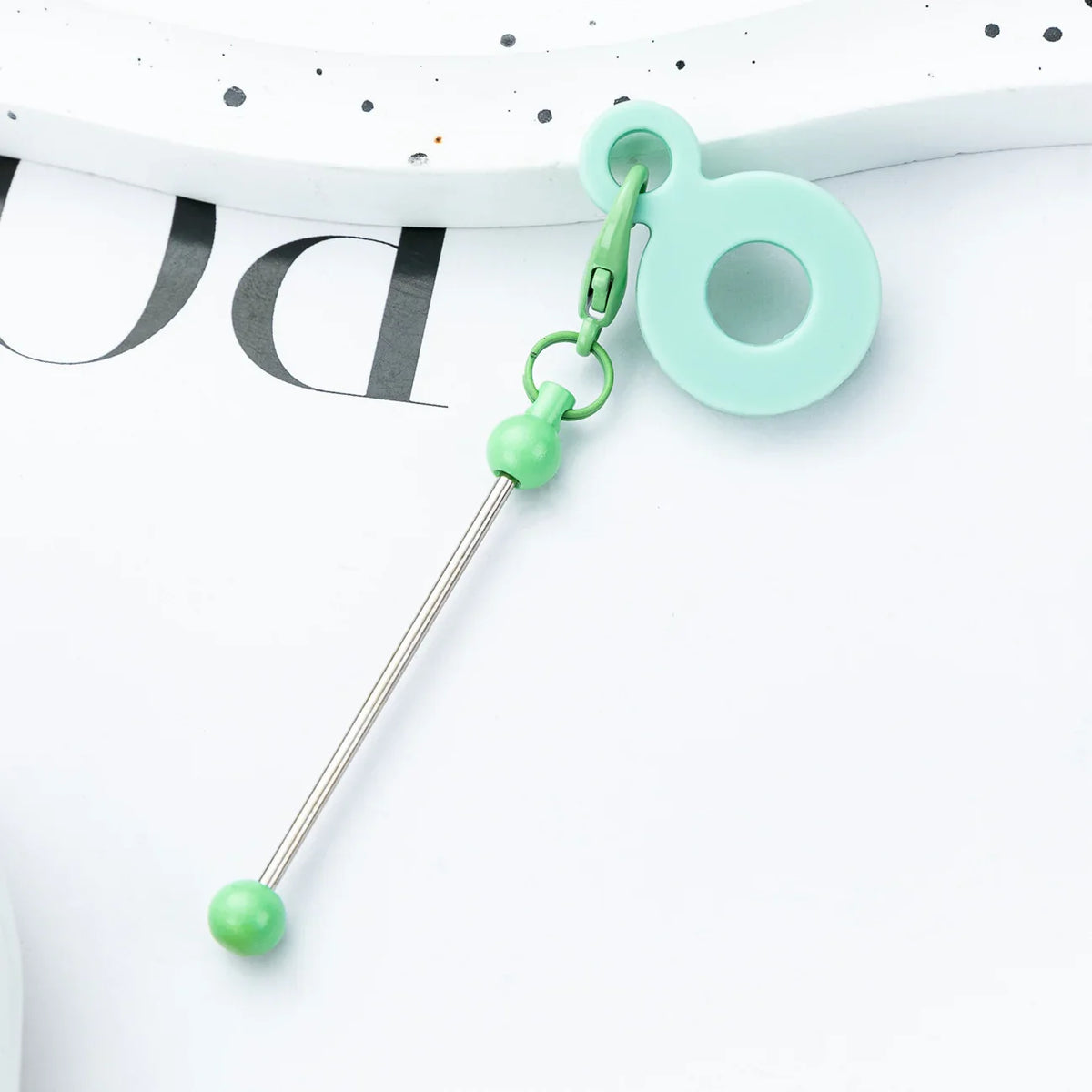 DIY Beaded Silicone Straw Hanging Decoration Suitable for 8mm-10mm Water Cup Straw | DIY Beadable Pen Craft Gift Idea