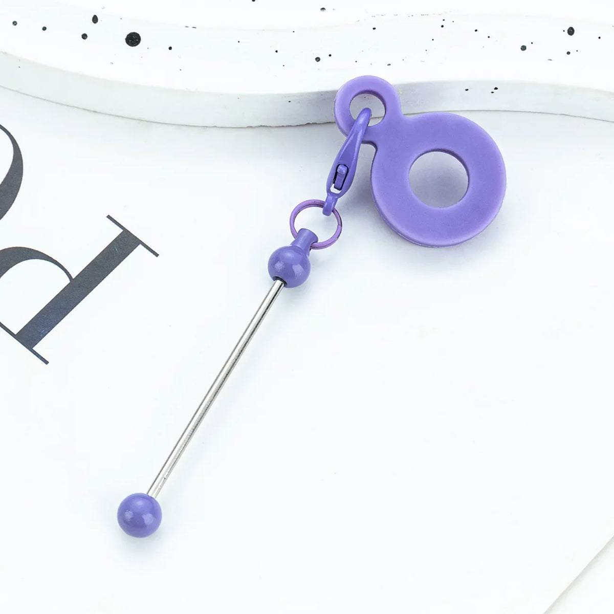 DIY Beaded Silicone Straw Hanging Decoration Suitable for 8mm-10mm Water Cup Straw | DIY Beadable Pen Craft Gift Idea