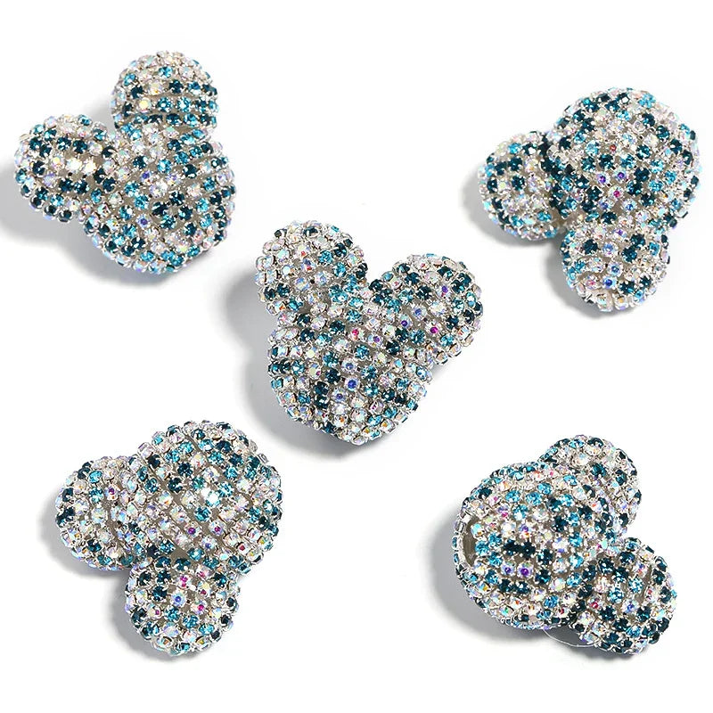 Color Mickey Head Rhinestone Chain Drill Ball Beaded