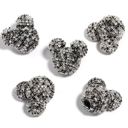 Color Mickey Head Rhinestone Chain Drill Ball Beaded
