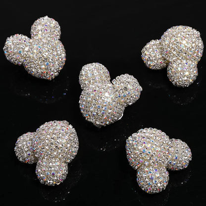 Color Mickey Head Rhinestone Chain Drill Ball Beaded