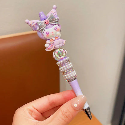 Sanrio Cute Sparkling Rhinestone Beaded Ballpoint Pen