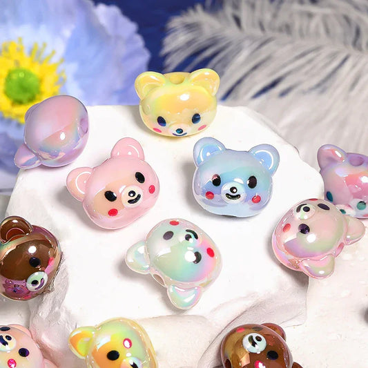 Acrylic Cute Bear Beaded