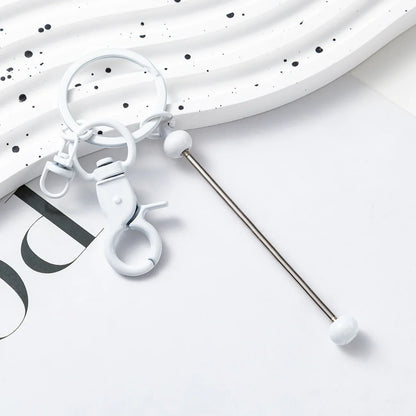 DIY Beaded Keychain Gradient Color Keychain