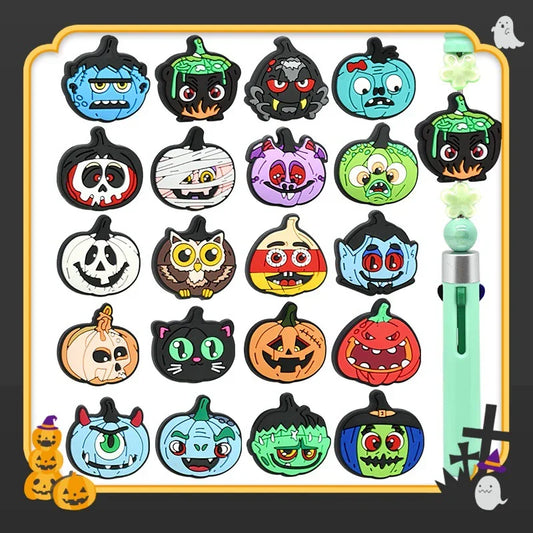 Cartoon Halloween Pumpkin Beaded Patch Focus Bead Jewelry