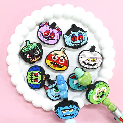 Cartoon Halloween Pumpkin Beaded Patch Focus Bead Jewelry