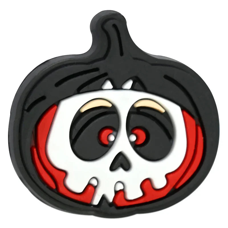Cartoon Halloween Pumpkin Beaded Patch Focus Bead Jewelry | Silicone Focal Bead for DIY Keychain & Pen Wrap