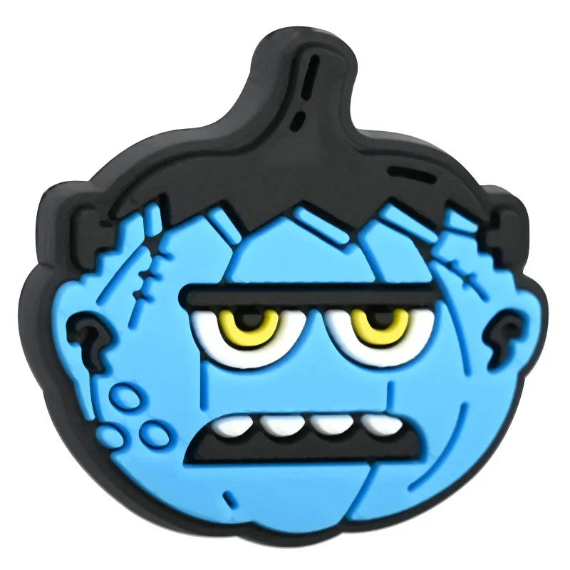 Cartoon Halloween Pumpkin Beaded Patch Focus Bead Jewelry | Silicone Focal Bead for DIY Keychain & Pen Wrap