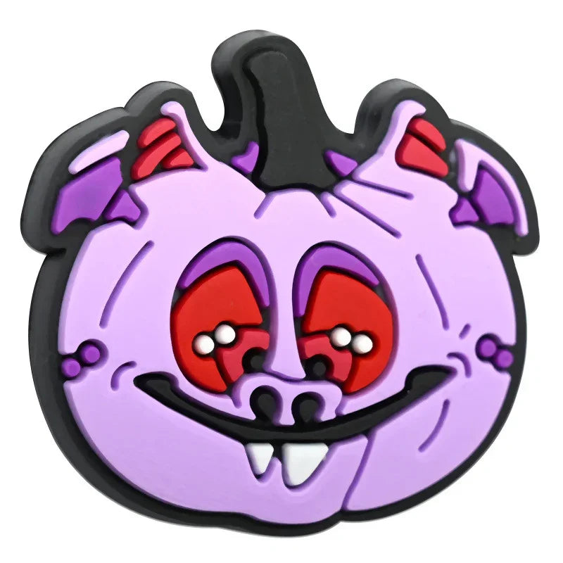 Cartoon Halloween Pumpkin Beaded Patch Focus Bead Jewelry | Silicone Focal Bead for DIY Keychain & Pen Wrap