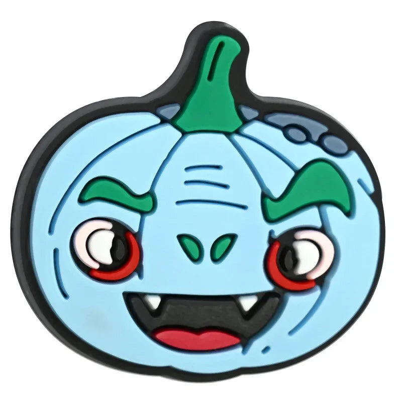 Cartoon Halloween Pumpkin Beaded Patch Focus Bead Jewelry | Silicone Focal Bead for DIY Keychain & Pen Wrap