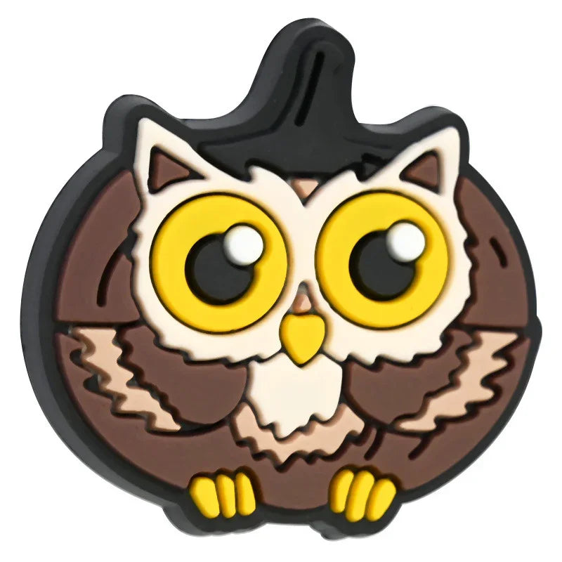 Cartoon Halloween Pumpkin Beaded Patch Focus Bead Jewelry | Silicone Focal Bead for DIY Keychain & Pen Wrap