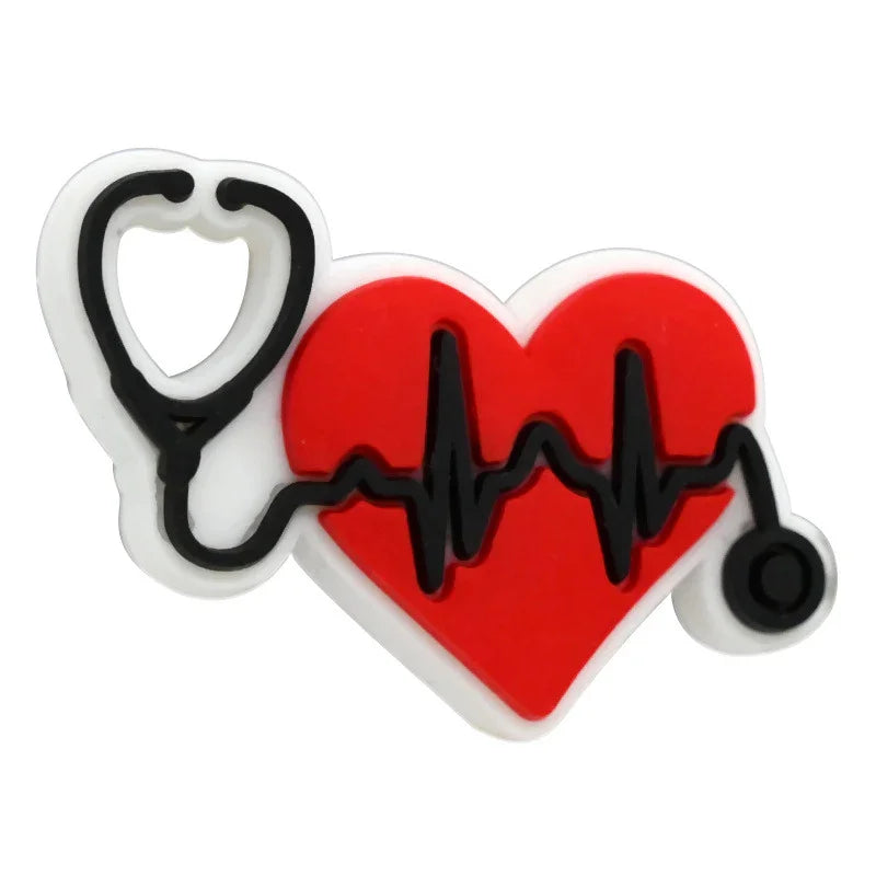 Medical Care Beads Soft Plastic Beads PVC Glue Beads | Silicone Focal Bead for DIY Keychain & Pen Wrap
